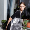 Silver Slim Tote