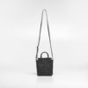 Upcycled woven easy phone tote - black - Image 3