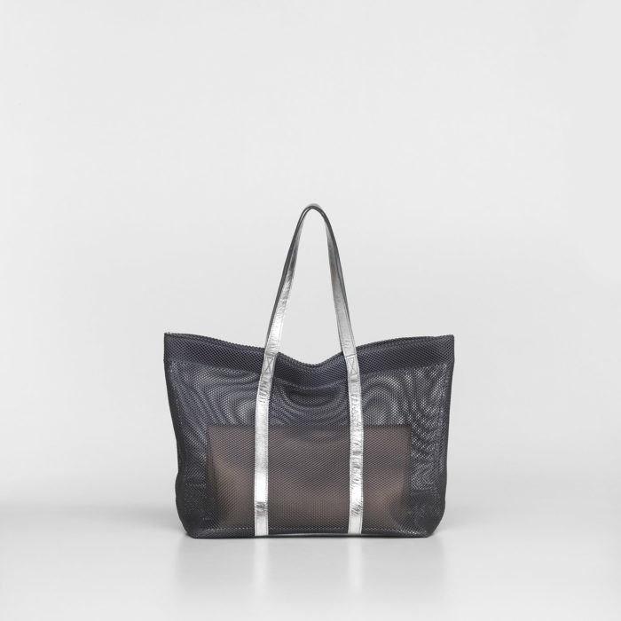 Biagio Mesh Tote Silver - Image 3