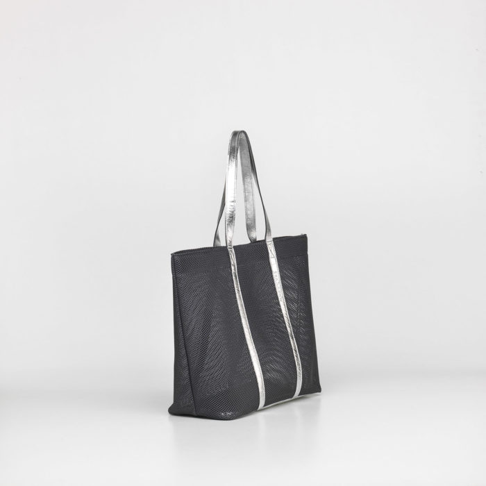 Biagio Mesh Tote Silver - Image 9