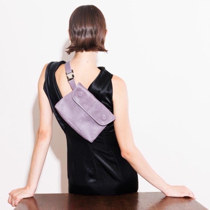 Mini messenger mauve