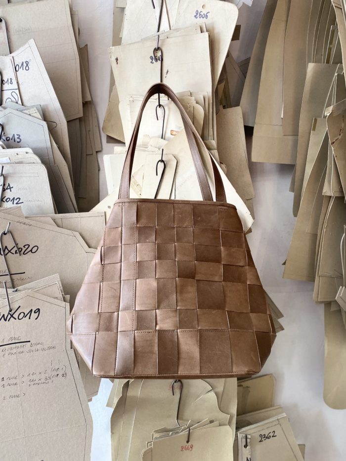 Upcycled woven everyday bag