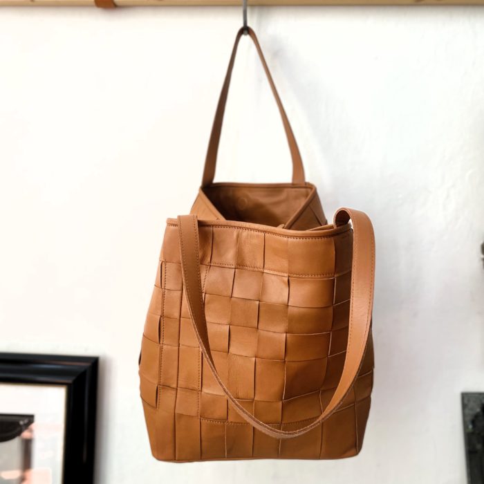 Upcycled woven everyday bag